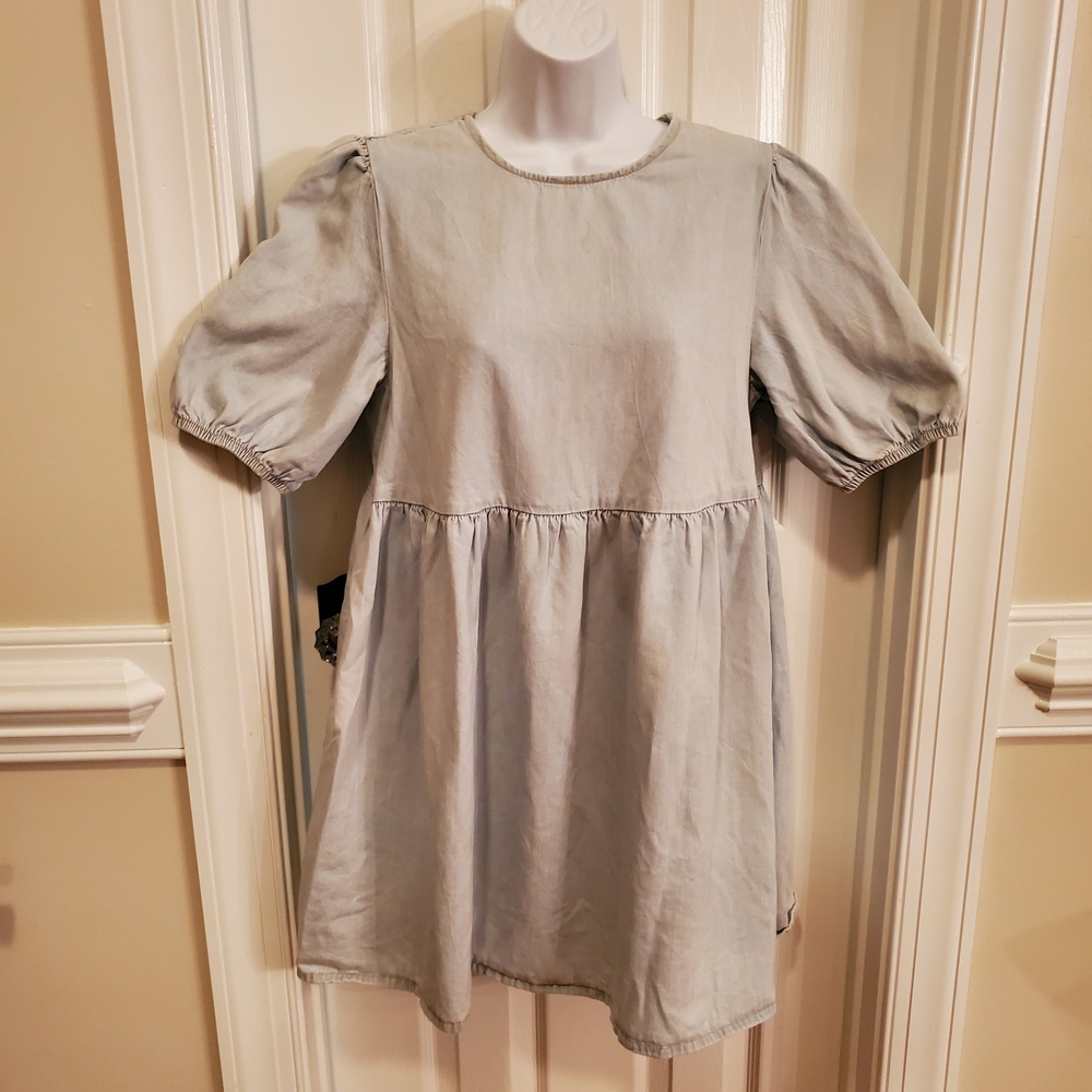 New Look- Denim- Mini Dress- Sz. 8